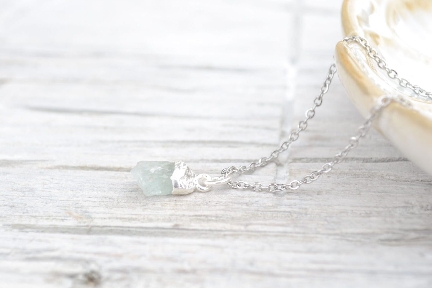 Kette mit Aquamarin Anhänger