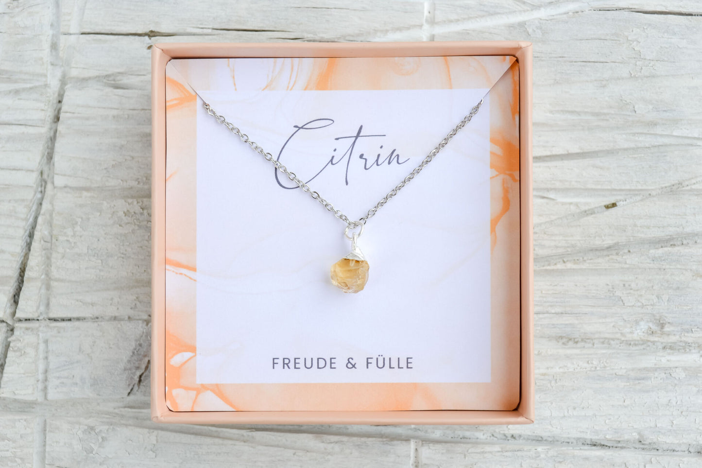 Kette mit Citrin Anhänger