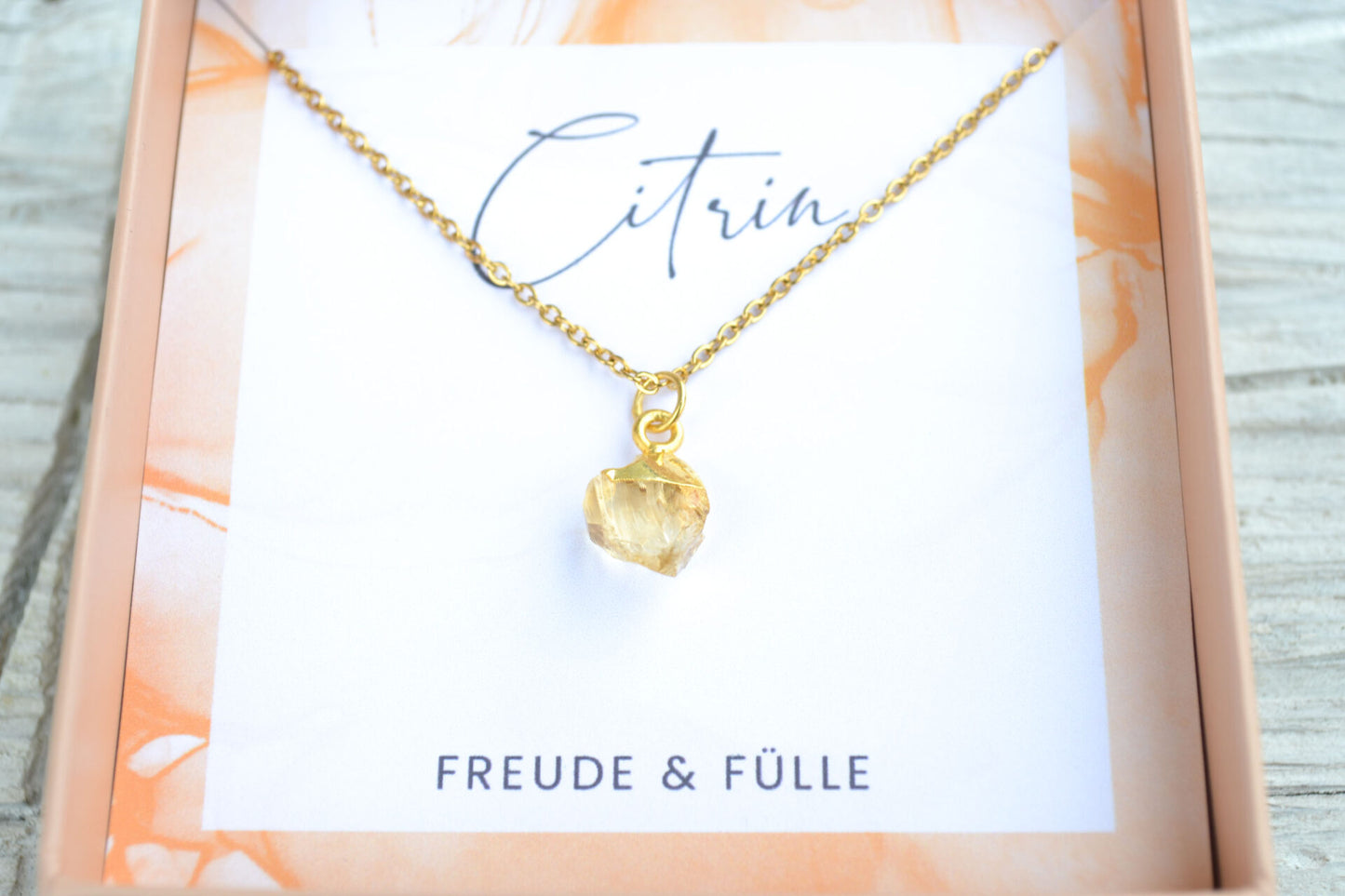 Kette mit Citrin Anhänger