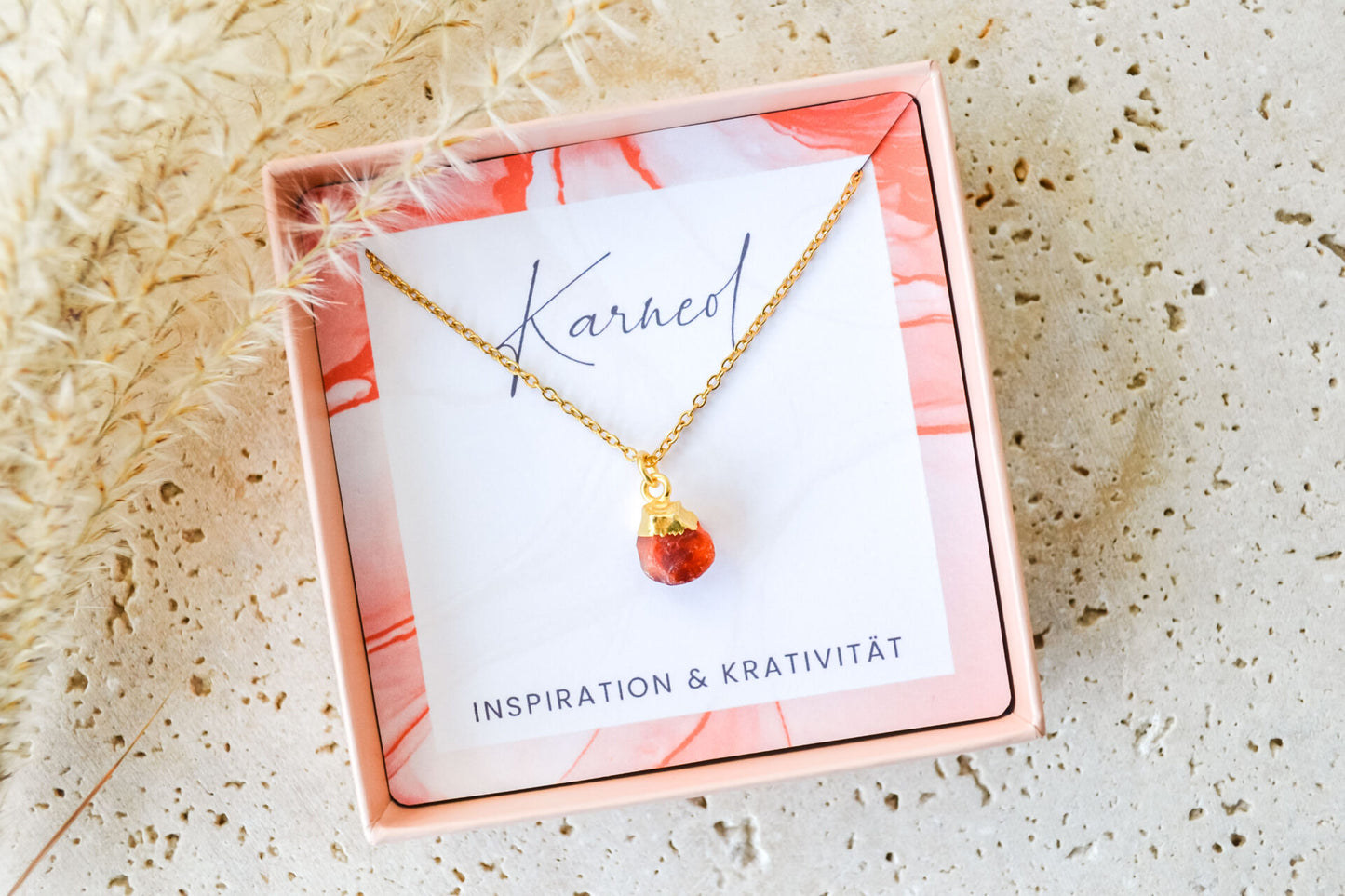 Kette mit Karneol Anhänger
