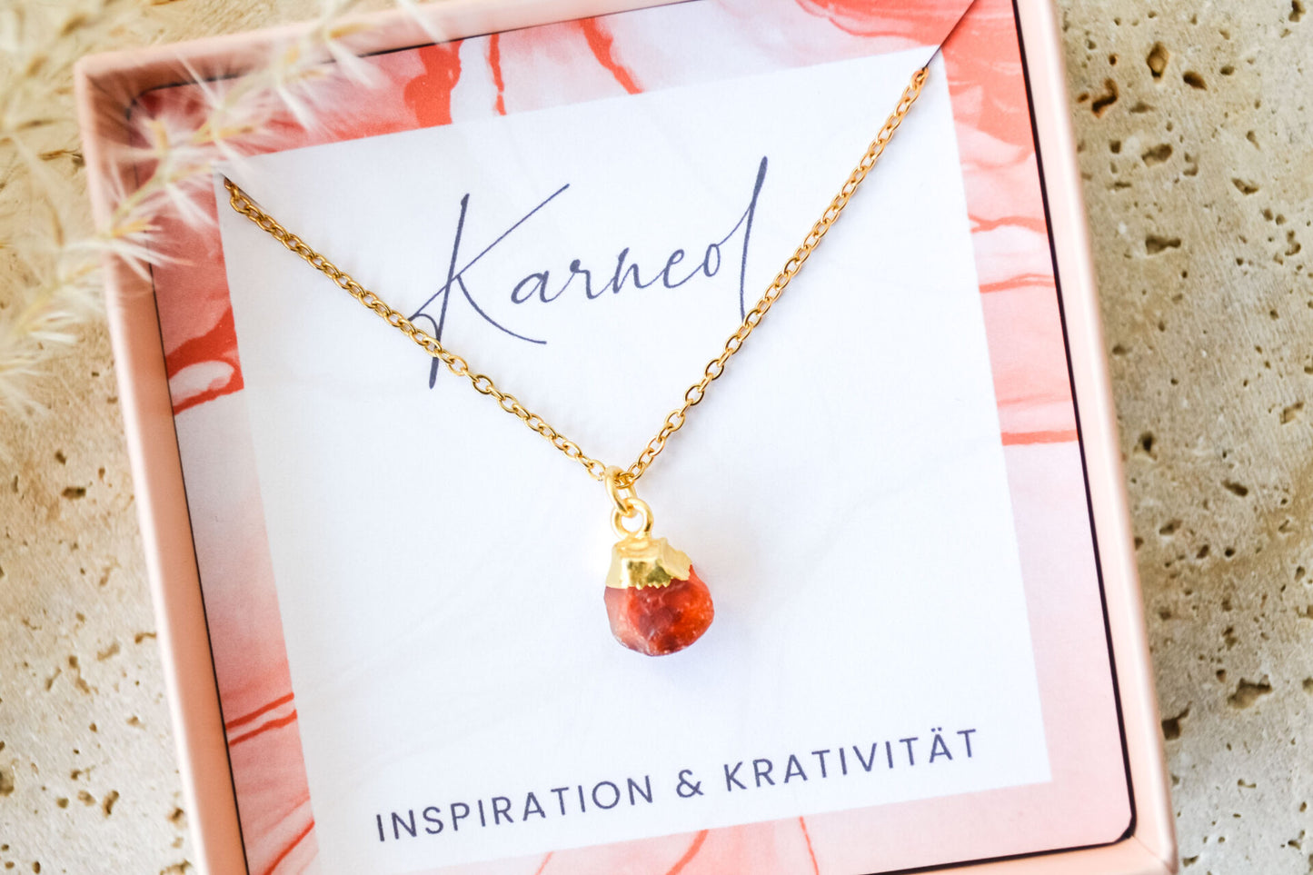Kette mit Karneol Anhänger