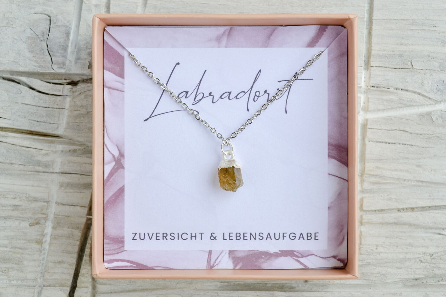 Kette mit Labradorit Anhänger