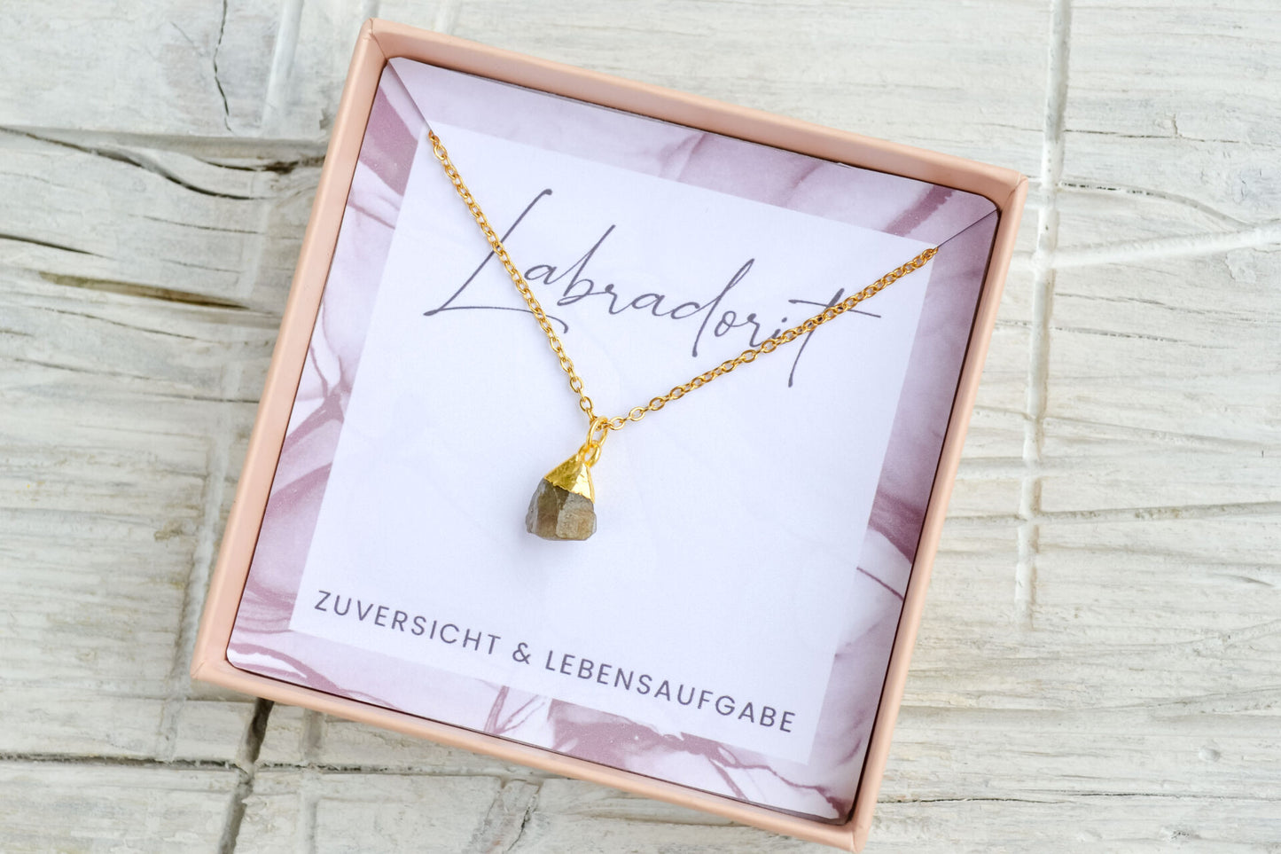Kette mit Labradorit Anhänger
