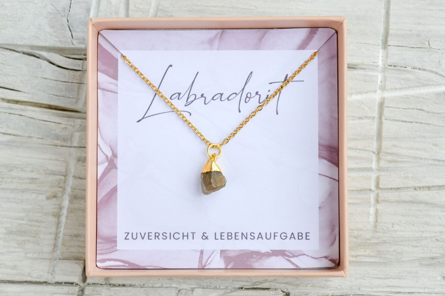Kette mit Labradorit Anhänger