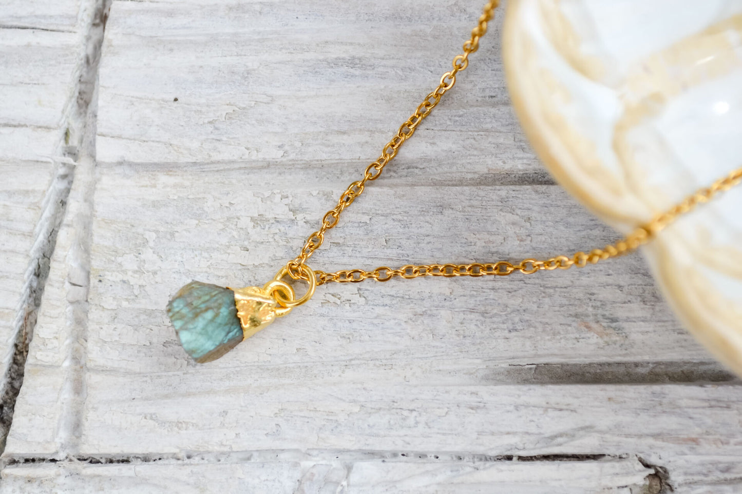 Kette mit Labradorit Anhänger