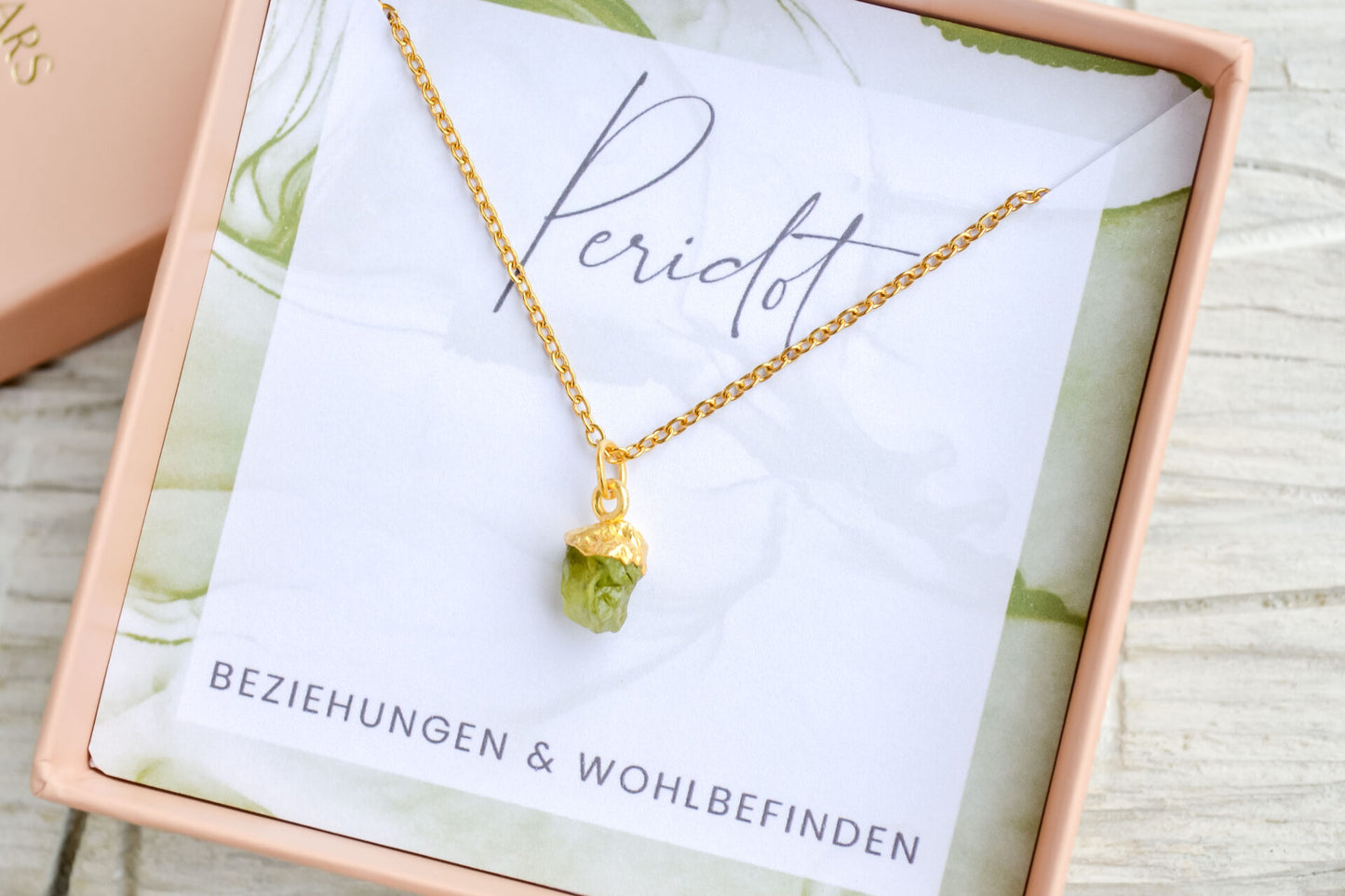 Kette mit Peridot Anhänger