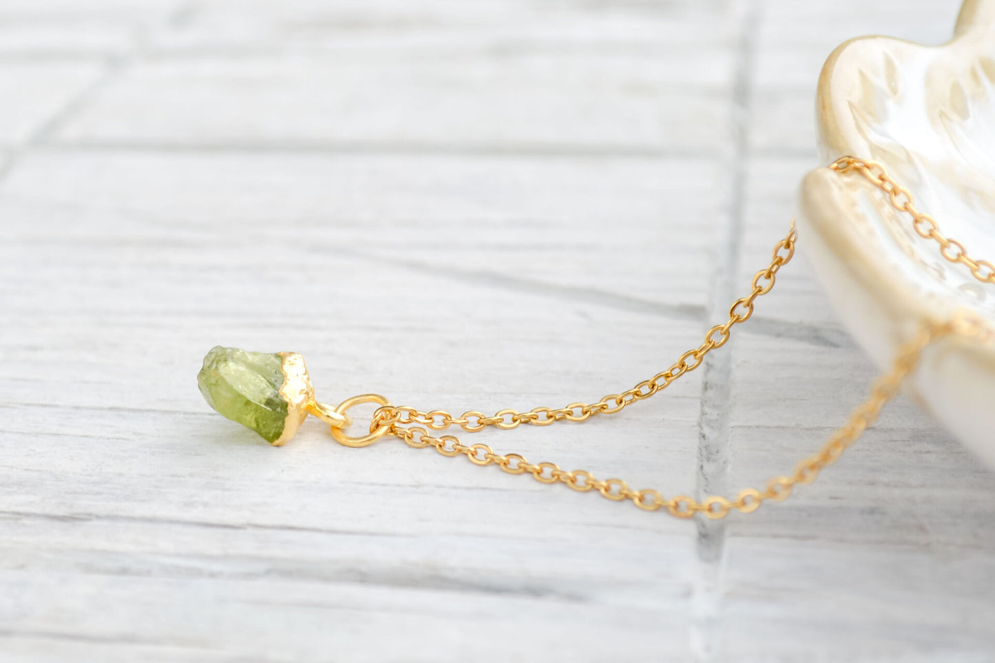 Kette mit Peridot Anhänger