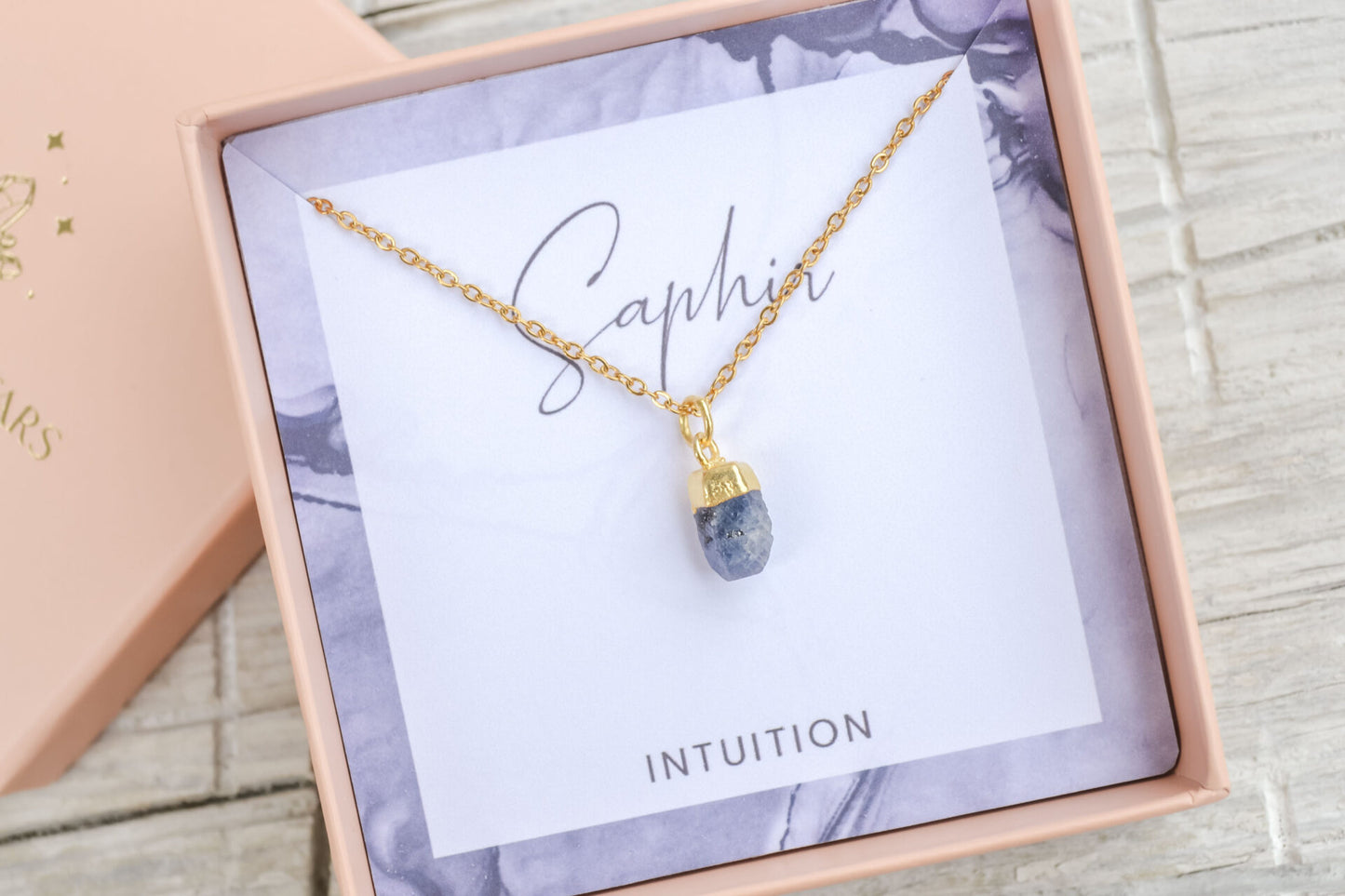 Kette mit Saphir Anhänger