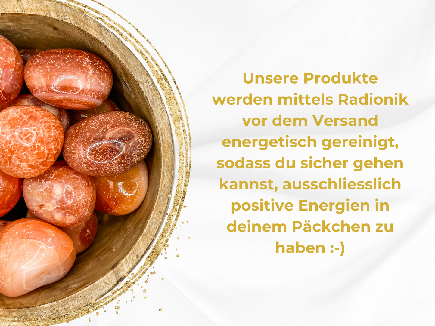 Karneol Heilstein, für Kreativität, Lebensfreude und Motivation