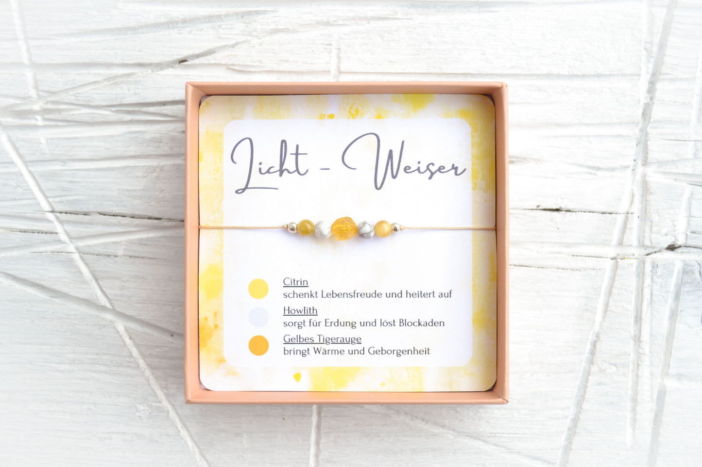 Zartes Armband Licht-Weiser