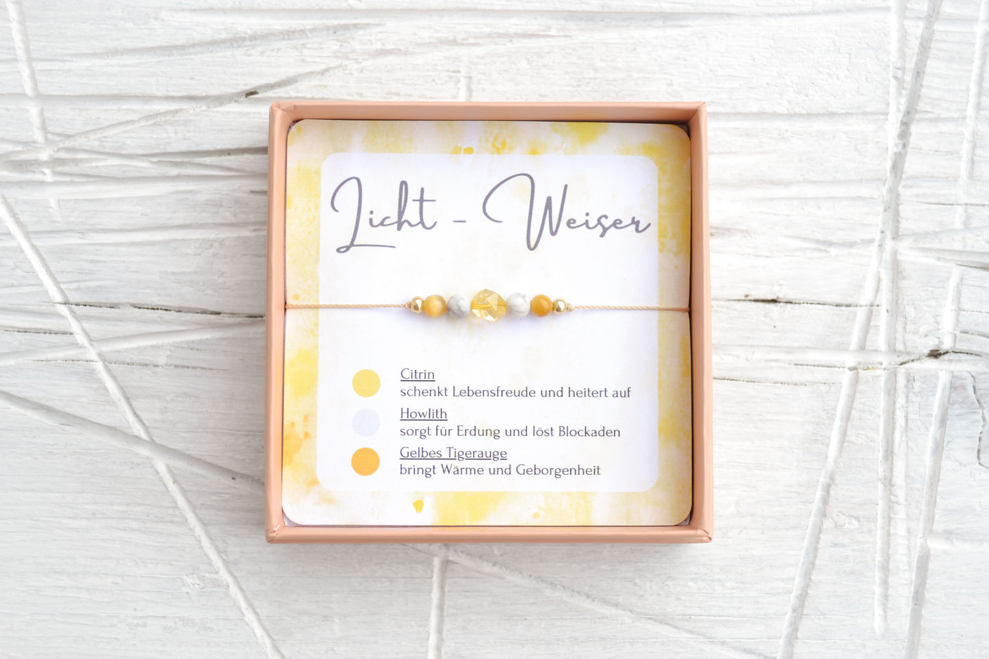 Zartes Armband Licht-Weiser